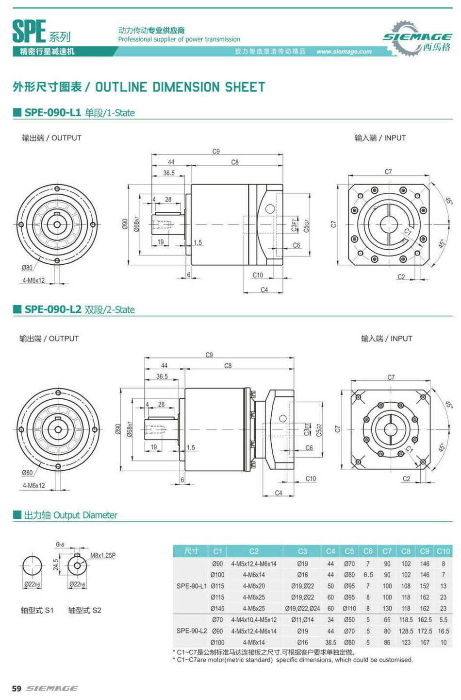 西馬格精密行星減速機SPE142